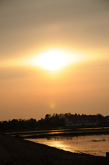 石川の夕陽