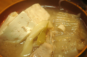 鍋と豆腐