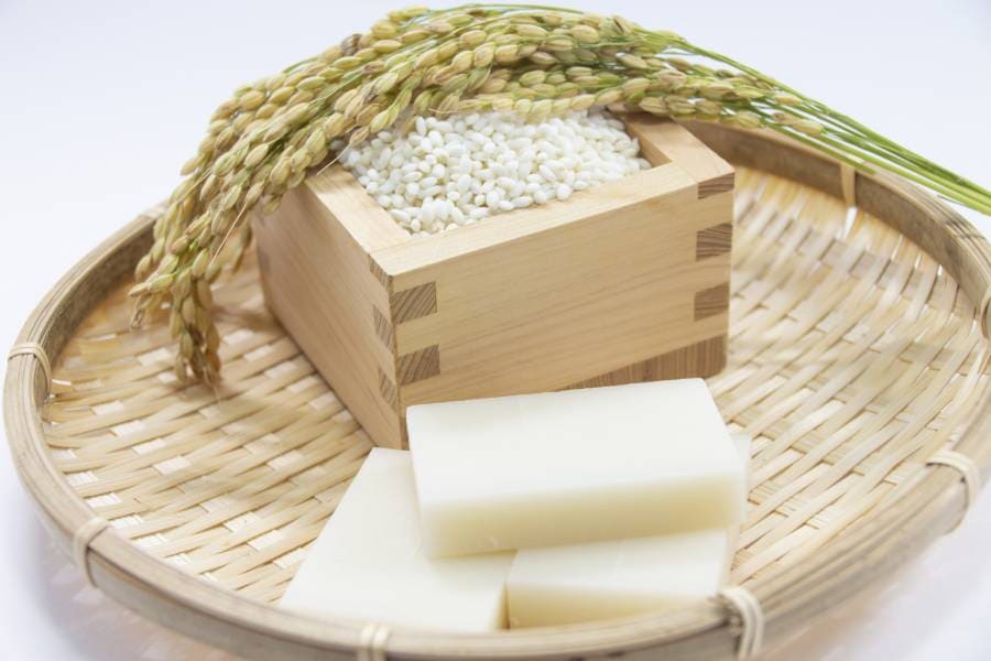 写真：かきもちに用いる米のイメージ